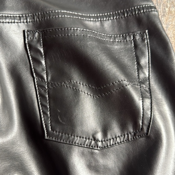 Mavi | Flare Low Rise Pleather Pants - Picture 7 of 8